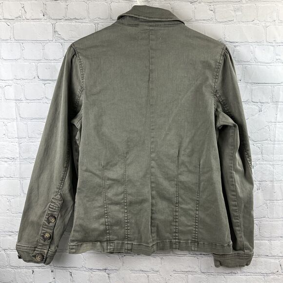 NWT Knox Rose army green utility jacket size small - Picture 5 of 9